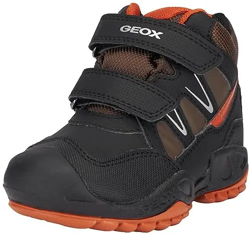Produktbild: Geox J New Savage Boy B A Sneaker, Black/DK ORANGE, 36 EU