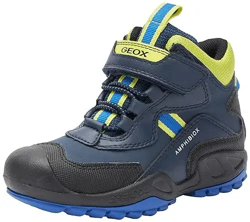 Produktbild: Geox J New Savage Boy B A Sneaker, Navy/Lime Green, 25 EU