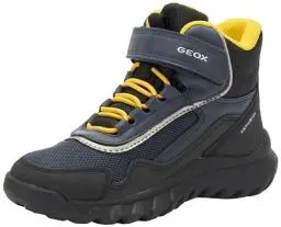 Produktbild: Geox Herren J SIMBYOS Boy B ABX Sneaker, Navy/Yellow, 38 EU