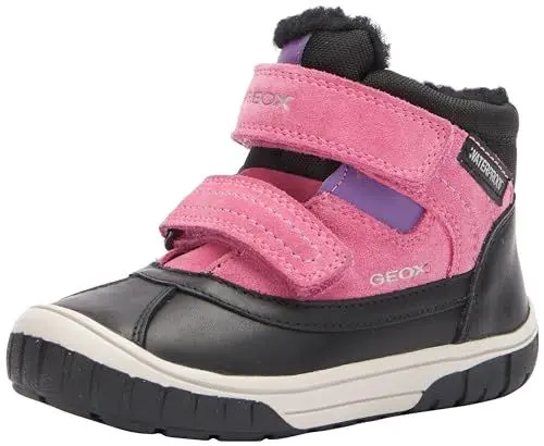 Produktbild: Geox Jungen Mädchen B OMAR Girl WPF Ankle Boot, Black/Fuchsia, 25 EU