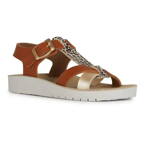 Produktbild: Geox Mädchen J Costarei Gi Sandal, Biscuit Platinum, 27 EU
