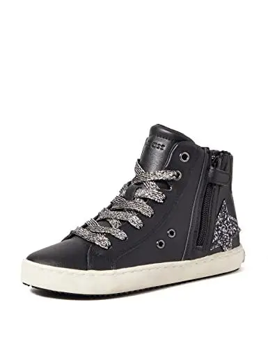 Produktbild: Geox Mädchen J Kalispera pige SNEAKERS, Black Dk Silver, 34 EU