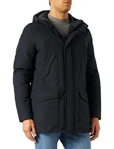 Produktbild: Geox Respira M Avery Gefütterter Herren Anorak mit nicht abnehmbarer Kapuze, Blau (Blue Nights F4386), Large (Herstellergröße: 52)