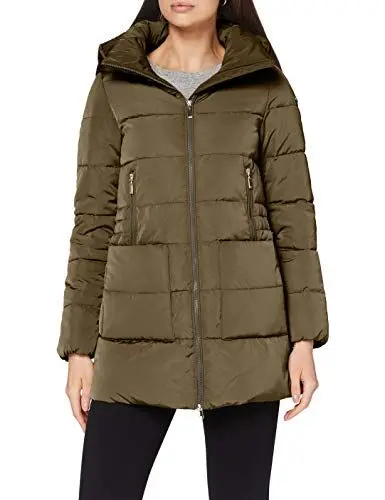 Produktbild: Geox Womens W ASHEELY Parka, Dark Military, 44(Herstellergrösse: 50)