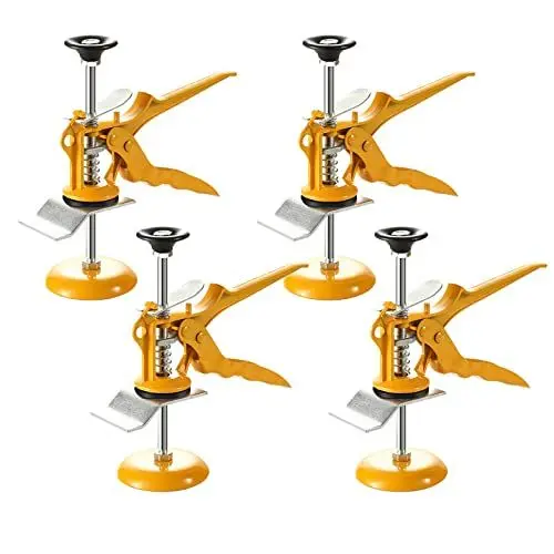 Produktbild: Geoyien fliesenheber, Höhenversteller für Fliesen, 4 Stück Präzisions-Locator, Handheld Jack, robust und langlebig, geeignet zum Heben und Befestigen von Fliesen, Böden, Türen und Fenstern