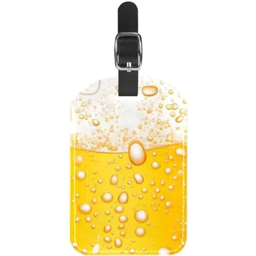 Produktbild: Gepäckanhänger,Gepäckanhänger für Koffer,Rucksack Kofferanhänger,1-Pc,Bubble-Bier-Textur
