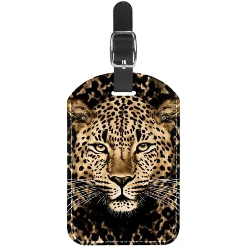 Produktbild: Gepäckanhänger,Gepäckanhänger für Koffer,Rucksack Kofferanhänger,1-Pc,klassischer Leo Print