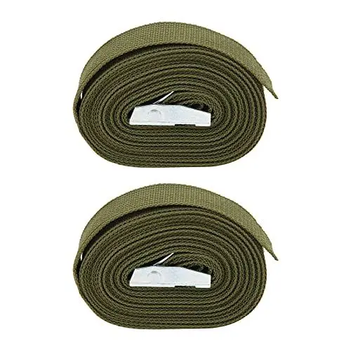 Produktbild: Gepäckgurte, Schnalle aus Zinklegierung, Dickes Gurtband, einfach zu verwendende Spanngurte für die Gepäckverpackung, Palettenbefestigung, Transport (4m / 13.1ft)