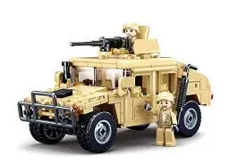 Produktbild: Gepanzertes Fahrzeug (265 Teile) (M38-B0837), Spielset , Klemmbausteine, Soldaten, mit Spielfigur, Army, Mehrfarbig, Sluban Klemmbausteine SL95707, Für Kinder ab 4 Jahren