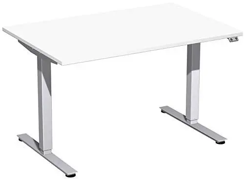 Produktbild: Geramöbel Elektro-Hubtisch höhenverstellbar, 1200x800x700-1200, Weiß/Silber