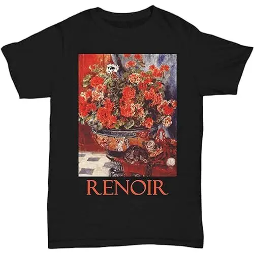 Produktbild: Geraniums and Cats by Pierre-Auguste Renoir Men's T-Shirt Black M