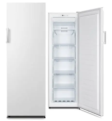 Produktbild: Geratek NoFrost Gefrierschrank 194 Liter Nutzinhalt, Tür-offen-Alarm, Fast Freeze Funktion, weiß