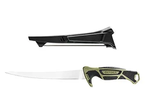 Produktbild: Gerber Anglermesser mit Scheide und Schleifstein, Controller 8‘‘, Klingenlänge: 21 cm, 30-001448