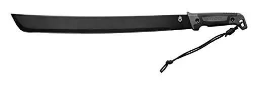 Produktbild: Gerber Machete mit Nylon-Scheide, Klingenlänge: 45 cm, Gator Bush Machete, Carbonstahl, 31-002848, Schwarz