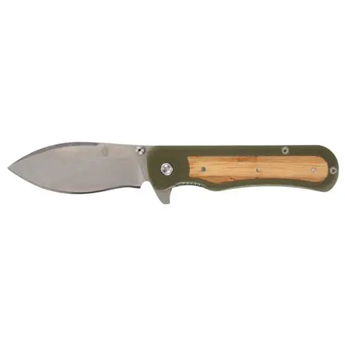 Produktbild: Gerber Taschenklappmesser mit Taschenclip, Confidant, Griff aus G-10 und Bambus, Klingenlänge: 8,2 cm, Grün, Rostfreier 440A Stahl, 1066477