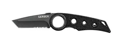 Produktbild: Gerber Taschenklappmesser mit Taschenclip, Klingenlänge: 7,6 cm, Remix Tactical Folding Knife, Schwarz, 31-003641