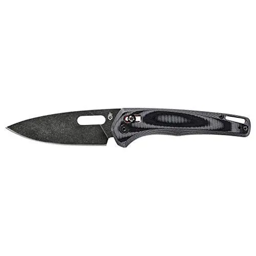 Produktbild: Gerber Taschenklappmesser mit Taschenclip, Klingenlänge: 9,9 cm, Sumo Folder, Schwarz, Rostfreier Stahl, 30-001814