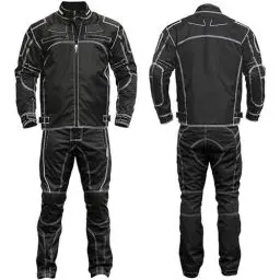 Produktbild: German Wear 2-teiler Motorradkombi Cordura Textilien Motorradjacke & Motorradhose Schwarz, 58/3XL