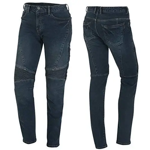 Produktbild: Germot Damen Motorrad-Jeans Kate, herausnehmbare Knie-Protektoren, Slim Fit, blau, Gr. 26/32