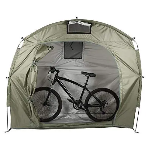 Produktbild: Pwshymi Fahrradschuppen-Zelt, Tragbare Fahrradaufbewahrungsabdeckung, Wasserdichter Stoff mit Fenster für Draußen, Garten, Camping (OD Grün)