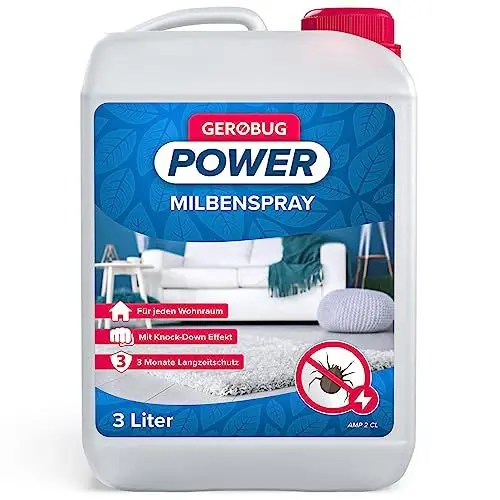 Produktbild: GEROBUG Anti Milben-Spray für Matratzen 3 Liter Nachfüll-Kanister - Anti Milben Spray für Polster & Textilien mit Langzeitwirkung - Geruchlos & Auf Wasserbasis