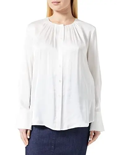 Produktbild: GERRY WEBER Edition Damen Bluse 160006-31404, Weiß (99700), 44