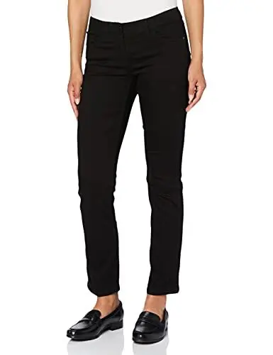 Produktbild: GERRY WEBER Edition Damen Straight Leg Jeans best4me, Gr. 36/L30 (Herstellergröße: 36S), Schwarz (Black Denim 12800)