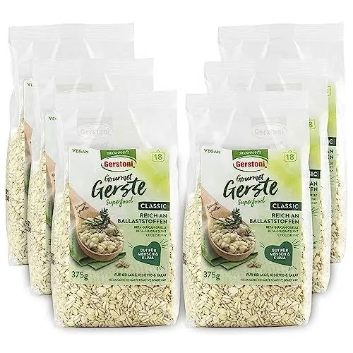 Produktbild: Gerstoni Gourmet Gerste Classic (6x375g), mild-nussig, POWERFOOD aus regionalem Anbau, BETA-GLUCAN-Quelle