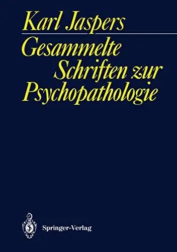 Produktbild: Gesammelte Schriften zur Psychopathologie