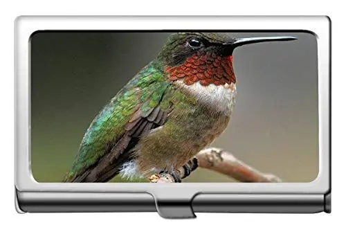 Produktbild: Geschäftsname-Kartenhalter, Vogel-Kolibri, Natur-Kreditkarte-Identifikations-Kasten/Halter/Karten-Kasten
