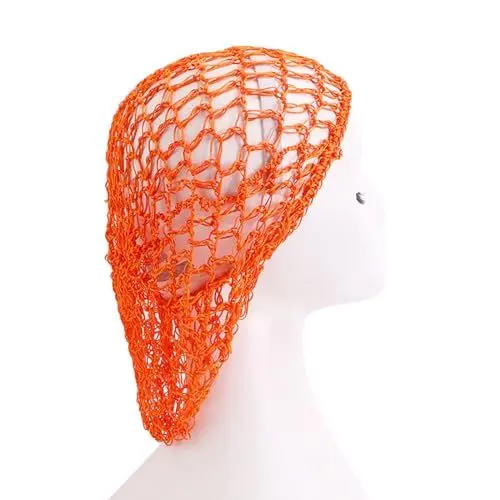 Produktbild: Handschuhe Damen Kopftuch Einfarbig Schal Damen Haarnetz, Stirnbänder, kurz, Damen, Haarnetz zum Schlafen, gehäkeltes Haarnetz, Haarbedeckungen, Accessoires Damen Loop Schal (Orange, One Size)