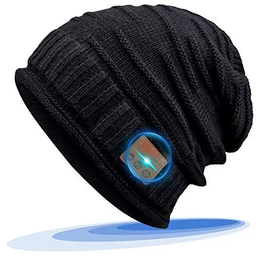 Produktbild: Geschenke für Männer Bluetooth Mütze Herren Damen: Coole Technik Gadgets für Männer Jungs Kollegen Frauen Vater Papa Geschenke Weihnachten Geschenkideen Musik Mütze mit Kopfhörern für Laufen Skifahren