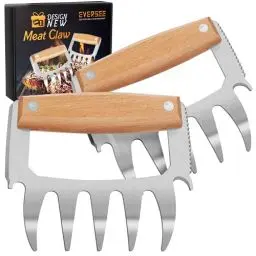 Produktbild: Geschenke für Papa Pulled Pork Krallen - Männer Geschenke Grill Zubehör Frauen Geschenke Grillzubehör Holzgriff Rostfreier Stahl Fleischkrallen Pulled Pork für Koch | Grillliebhaber