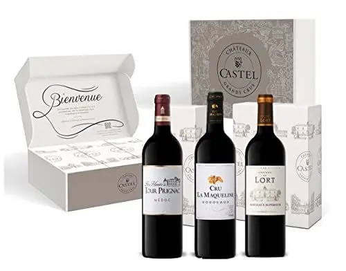 Produktbild: Geschenkset - Rotwein - Bordeaux Probierpaket : Les Hauts de Tour Prignac - Cru la Maqueline - Château du Lort - 3x75cl