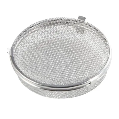 Produktbild: Geschirrspülerkorb Edelstahl Metall Mesh Besteckhalter Küche Abfluss Korb Messer Korb Küche Abfluss Korb für Backzubehör Teile Zubehör Silber