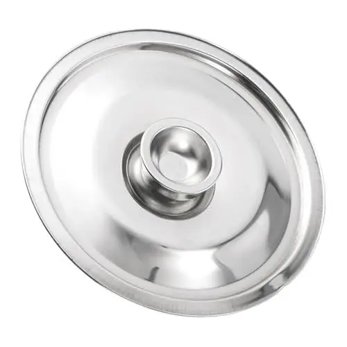 Produktbild: Geschmacksbecherdeckel Aus Edelstahl Deckelgriffe Kochtopfdeckel Wok-deckel Mikrowellenbehälter Deckel-organizer Für Küchenschrank Zubehör Tassendeckel Waschbecken Rostfreier Stahl LALADEFIEE