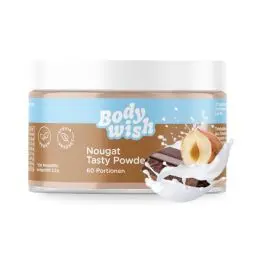 Produktbild: Geschmackspulver Kalorienarm | BODYWISH - Nougat - Chunky Flavour Pulver Ohne Kalorien Zum Süßen | Natürlicher Geschmack - Zuckerersatz Im Quark, Joghurt | 1 x 150gr - Schoko Aroma | More Taste