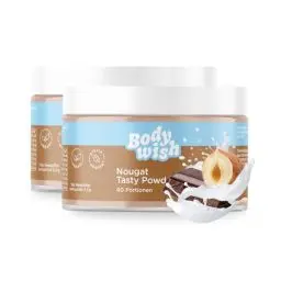 Produktbild: Diät Pulver Kalorienarm - Nougat - Chunky Flavour Pulver Ohne Kalorien Zum Süßen | Diet Powder - Zuckerersatz Im Quark, Joghurt | 2 x 150gr - Schoko Aroma | More Taste
