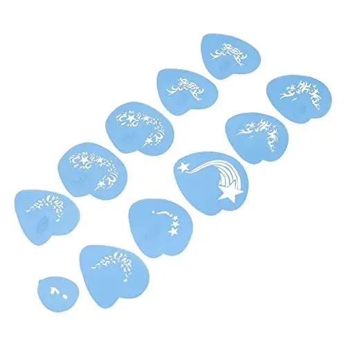 Produktbild: Bizzico Gesichtsbemalungsschablonen - Gesichtsbemalungsschablone Gesichtsschablonen-Kit Einfache Bedienung PET für Halloween für Party Cosplay