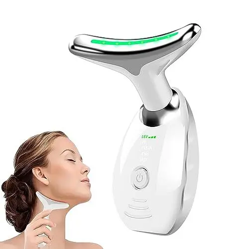 Produktbild: Gesichtsmassagegerät Gegen Falten,Gesicht Schönheit Gerät mit 3 Modi,45℃ V Face Beauty Meter Gesichtsgerät für Hautstraffung & Lifting EMS Gesichtsmassage für Damen Herren V Shape Face Gerät