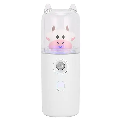 Produktbild: Gesichtsmister Nano Spray, Mini Handliche Feuchtigkeitsspray Mister Gesichtsdampfer Nebel Schönheit für Gesicht täglich Make up Hautpflege Mist Sprühgerät USB Handliche 30ml