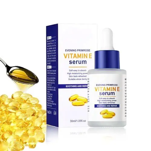 Produktbild: Gesichtspflege,Serum Gesicht,Vitamin E Serum,Porenverfeinernde Feuchtigkeitscreme mit Vitamin E,Hyaluronsäure & Camellia Sinensis,Für einen ebenmäßigen