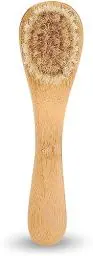 Produktbild: Gesichtsbürste, Gesichtsreinigungsbürste Holzgriff Manuelle Aus Holz Leicht zu Greifen Sanftes Peeling Für Das Gesicht zur Trockenbürsten Massage Peeling