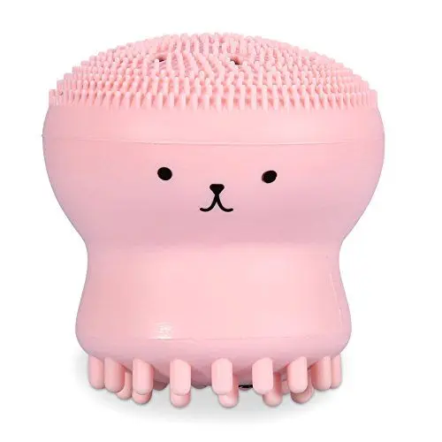 Produktbild: Gesichtsreinigungsbürste - Weiche Wasserdichte Peeling-Fettentfernungsmassage Quallen Octopus Wash Tool für Tiefenreinigung, Sanftes Peeling, Massage - Empfindliche Zarte Trockene Haut