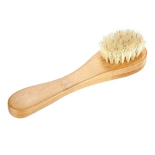 Produktbild: Gesichtsreinigungsbürste, tragbare Massagebürste, Holzgriff, Gesichtsbürste, Peeling, Reinigung, Hautbürste, Massage und Tiefenreinigung