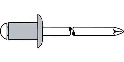 Produktbild: Gesipa GESIPA Blindnieten Flachrundkopf 4.0x18 Aluminium mit Stahldorn