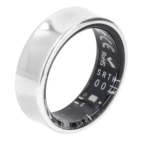 Produktbild: Gestensteuerung Smart Ring Fitness Tracker für Männer Frauen mit Ladekoffer, APP-Kamera-Fernerfassung, Energiesparende Technologie (7#)