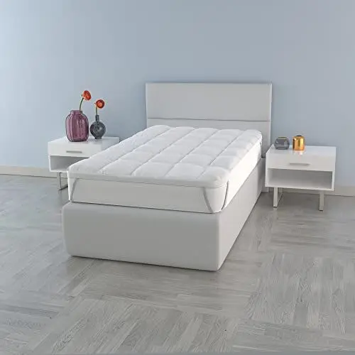 Produktbild: Gesteppt Topper “Plus”, matratzenschoner, Weiß, 80x195 cm