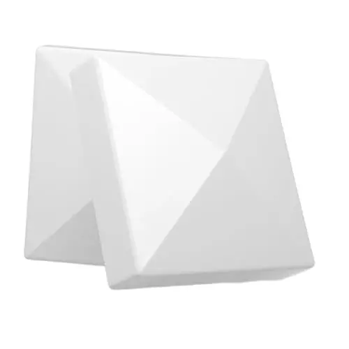 Produktbild: GETAJGHSD 2St Aufrechte Schiebermütze Vinylzaun Deckpfostenkappe Pfostenkappe für Pyramidenzäune briefkasten abdeckung Endstücke für Zaunpfosten Säulenumhüllungen der Veranda Abs Weiß