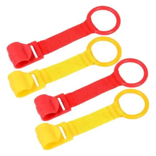 Produktbild: GETAJGHSD Babybett Mobile 4 Stück Laufgitter-handzugring Krippenhaken Aufblasbarer Kinderstuhl Spielzeug Hängen Aufblasbarer Sitz Als Gehhilfe Autositz Für Kleinkinder Barren Babyrolle Babys Stoff